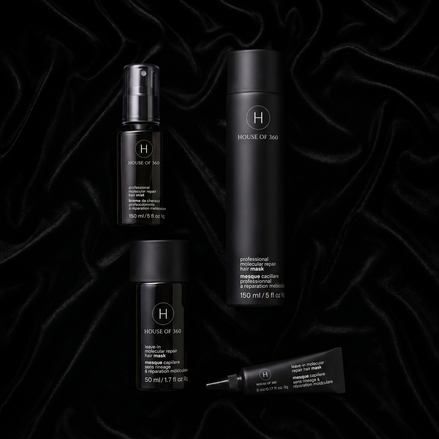 House of 360 molecular repair haircare line
